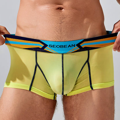 Men's Ice Silk Thin Printed Underwear