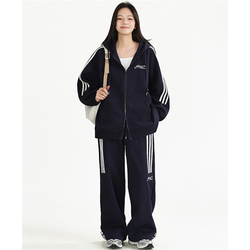 Hooded Sweater Korean Style Loose Slimming Two-piece Suit