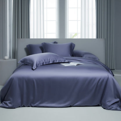 New Lyocell Lanjing Tencel Solid Color Series Summer Ice Silk Single Bed Sheet Quilt Cover