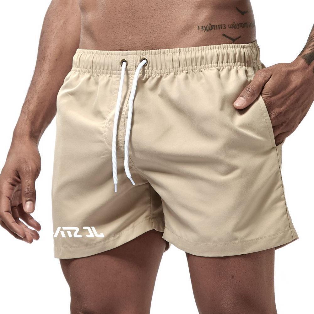 Men's Solid Color Three Point Beach Pants Fashion Multicolor