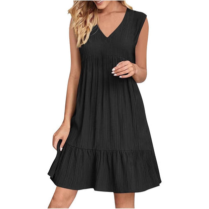 V-neck Niche Design Casual Elegant Lines Dress