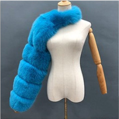 Women's Solid Color Fashion Warm Faux Fur Jacket