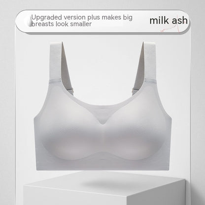 Women's Large Shoulder Strap Seamless Wireless Bra