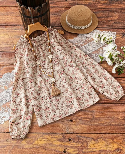 Elegant Off Shoulder Printed Ruffle Top For Women