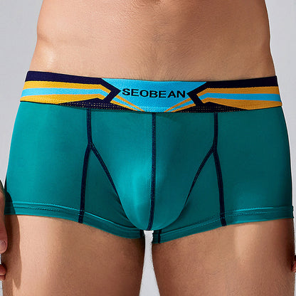 Men's Ice Silk Thin Printed Underwear