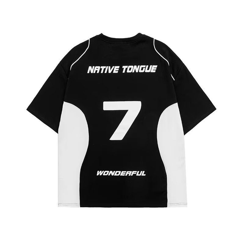 Street Men's Short Sleeve Loose Exercise T-shirt