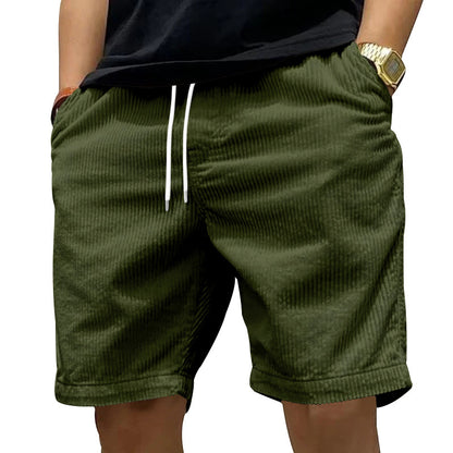 New Men's Casual All-matching Thin Corduroy Shorts