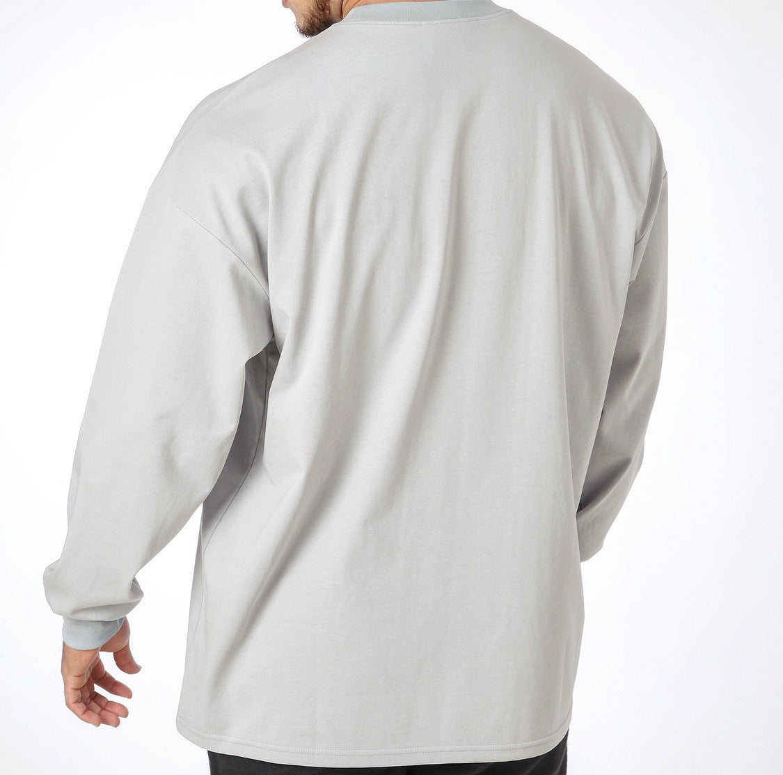 Fitness Exercise Leisure Training Loose Elastic Long Sleeve T-shirt