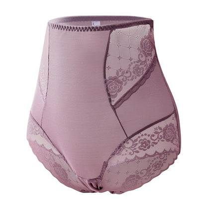 Women's Fashionable Simple Solid Color Lace High Waist Shorts