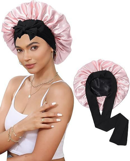 Double-layer Satin Ribbon Bowknot Artificial Silk Beauty Toupee