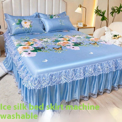 French Skirt Style Ice Silk Washed Cotton Cooling Mat