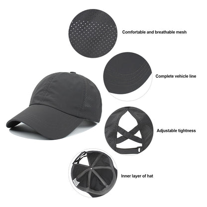 Women's New Outdoor Sports Ponytail Baseball Hat