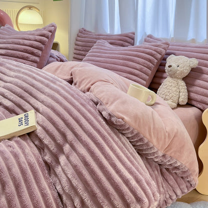 High-end Dehaired Angora Milk Fiber Bed Thickened Blanket