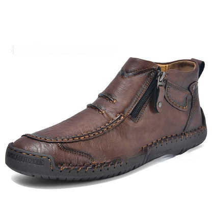 Mid-top Cross-border Martin Boots Vintage Men's Casual Shoes Handmade Boots