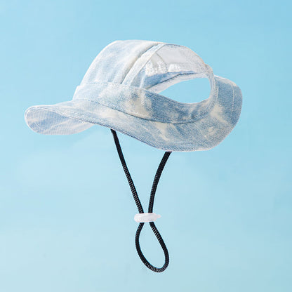 Pet Hat Cute Leaking Ears Anti-fall Off