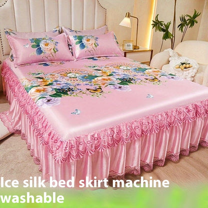 French Skirt Style Ice Silk Washed Cotton Cooling Mat