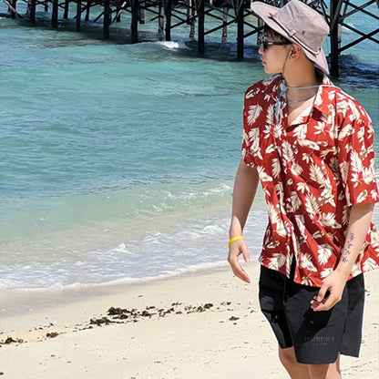 Hawaii Ice Silk Beach Printed Shirt
