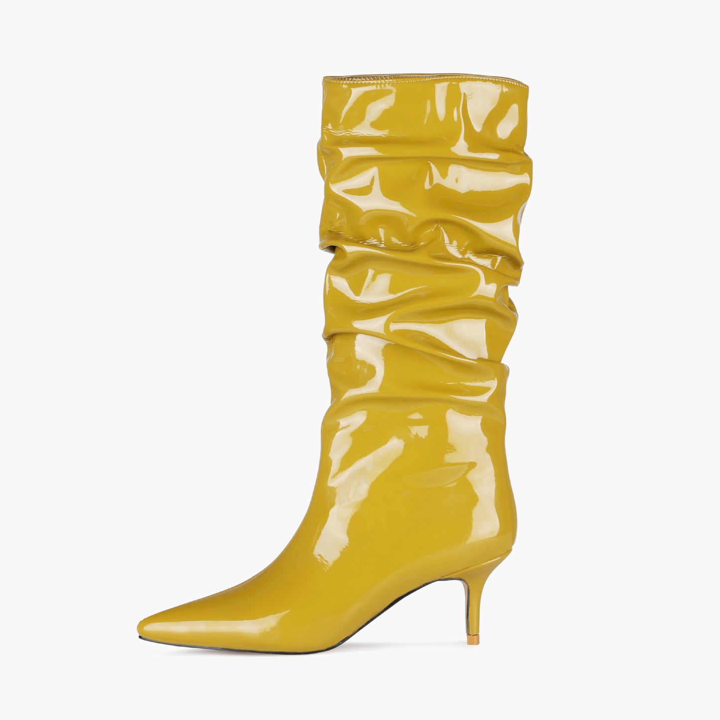 Autumn New Stiletto High Heel Fashion Pleated Boots High Boots