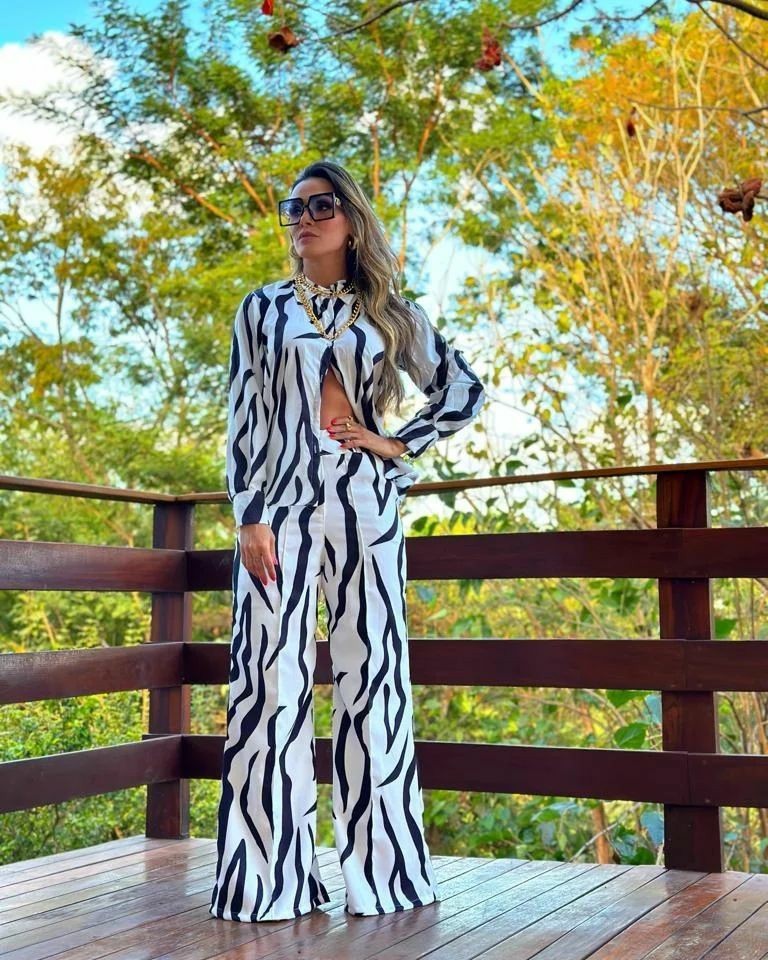 Women's Spring And Autumn Long Sleeve Casual Two-piece Suit