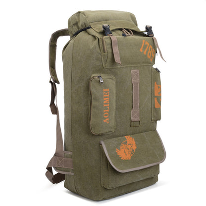 Large Capacity 100L Travel Canvas Backpack