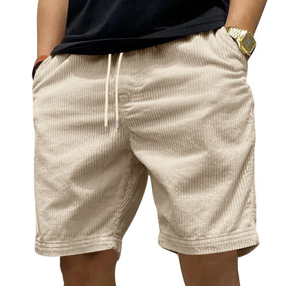 New Men's Casual All-matching Thin Corduroy Shorts