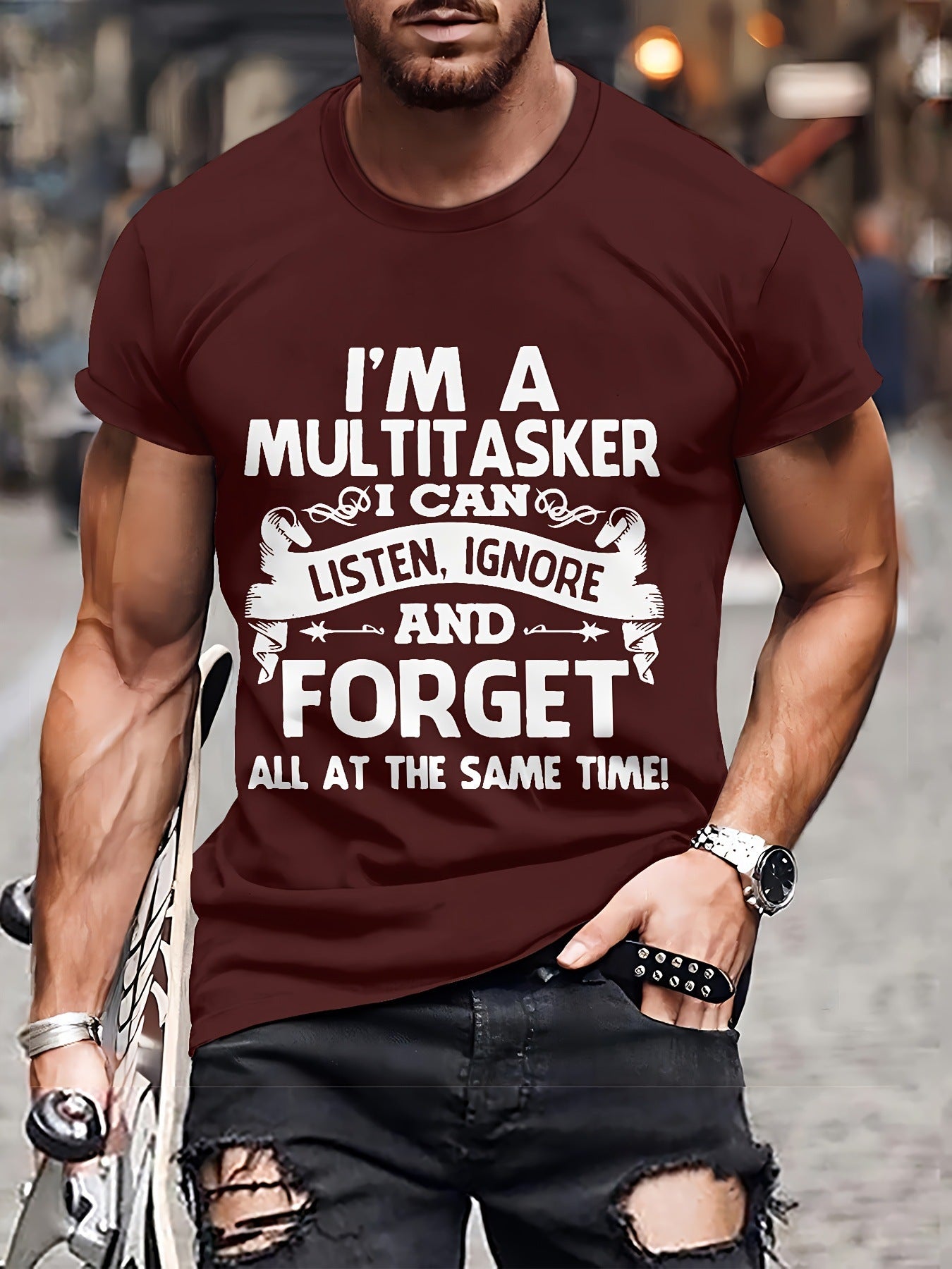 Men's Fashion 3D T-shirt Casual Loose