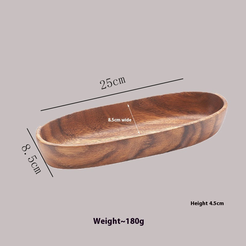Simple Household Walnut Partitioned Fruit Tray
