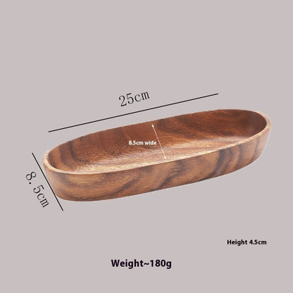 Simple Household Walnut Partitioned Fruit Tray