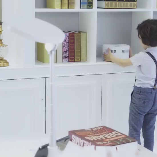 Retractable folding USB charging fan